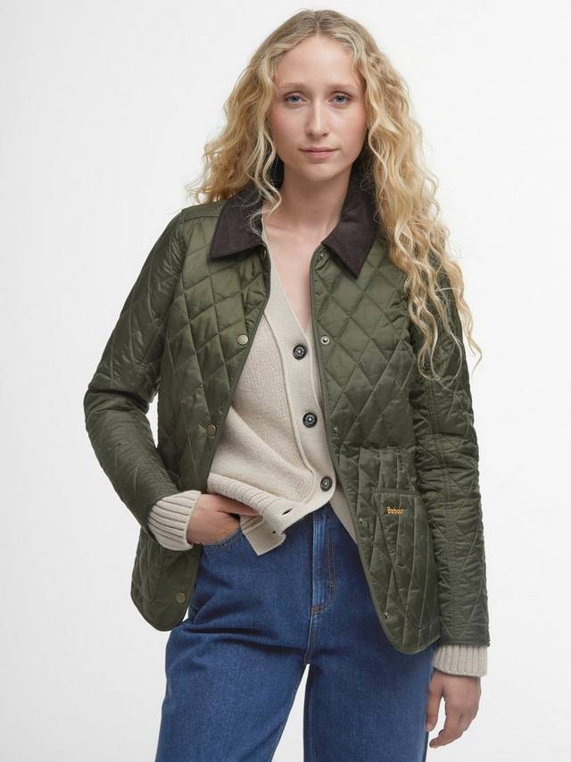 

Стеганая куртка аннанды Barbour, оливковый