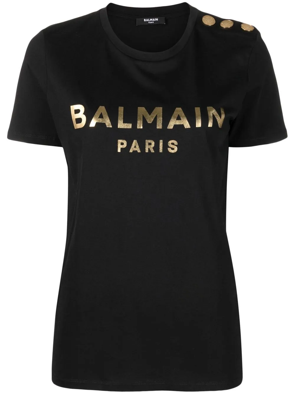 

Футболка с логотипом BALMAIN, черный