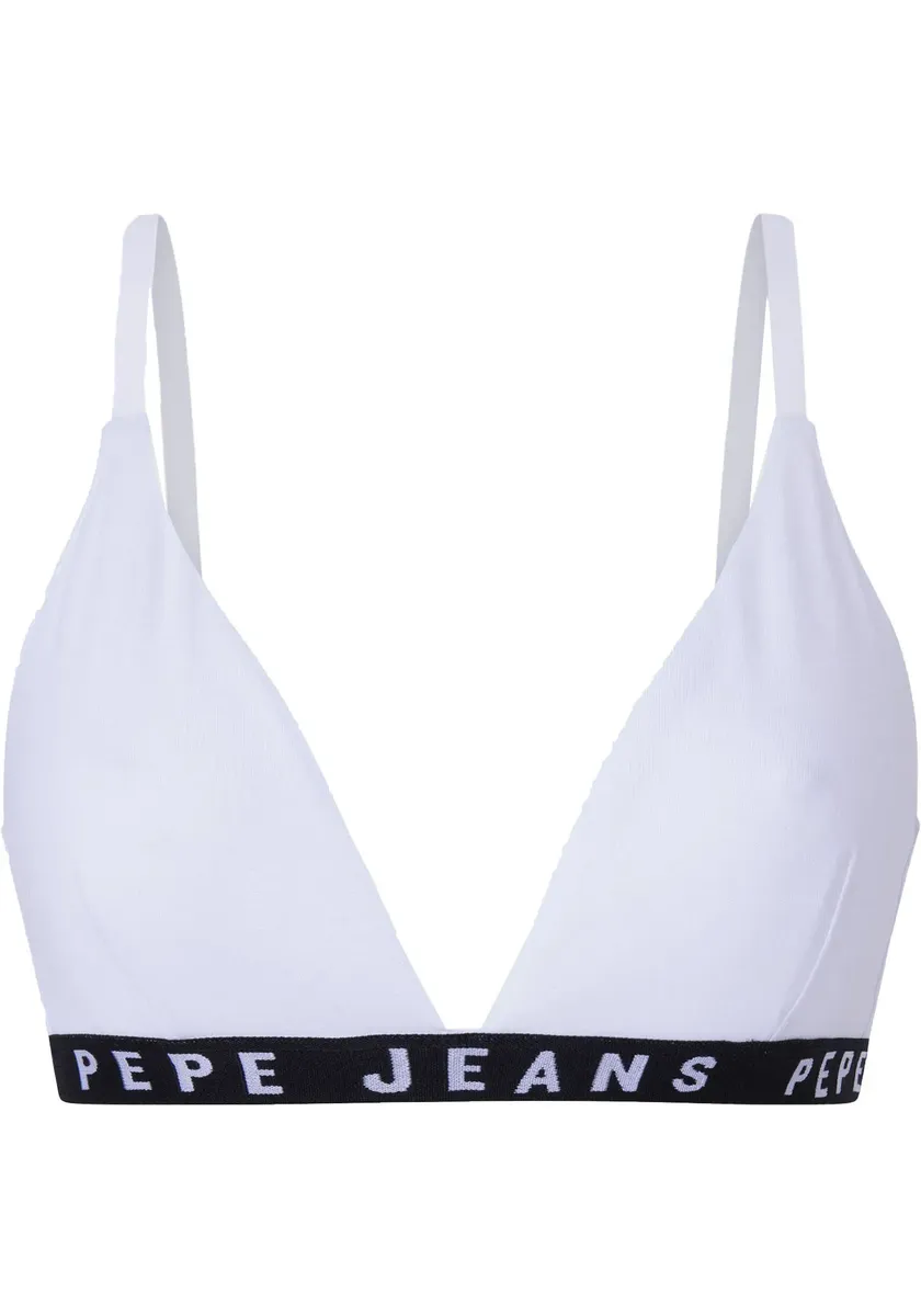 

Pepe Jeans Бюстгальтер без косточек "Logo Bra", белый