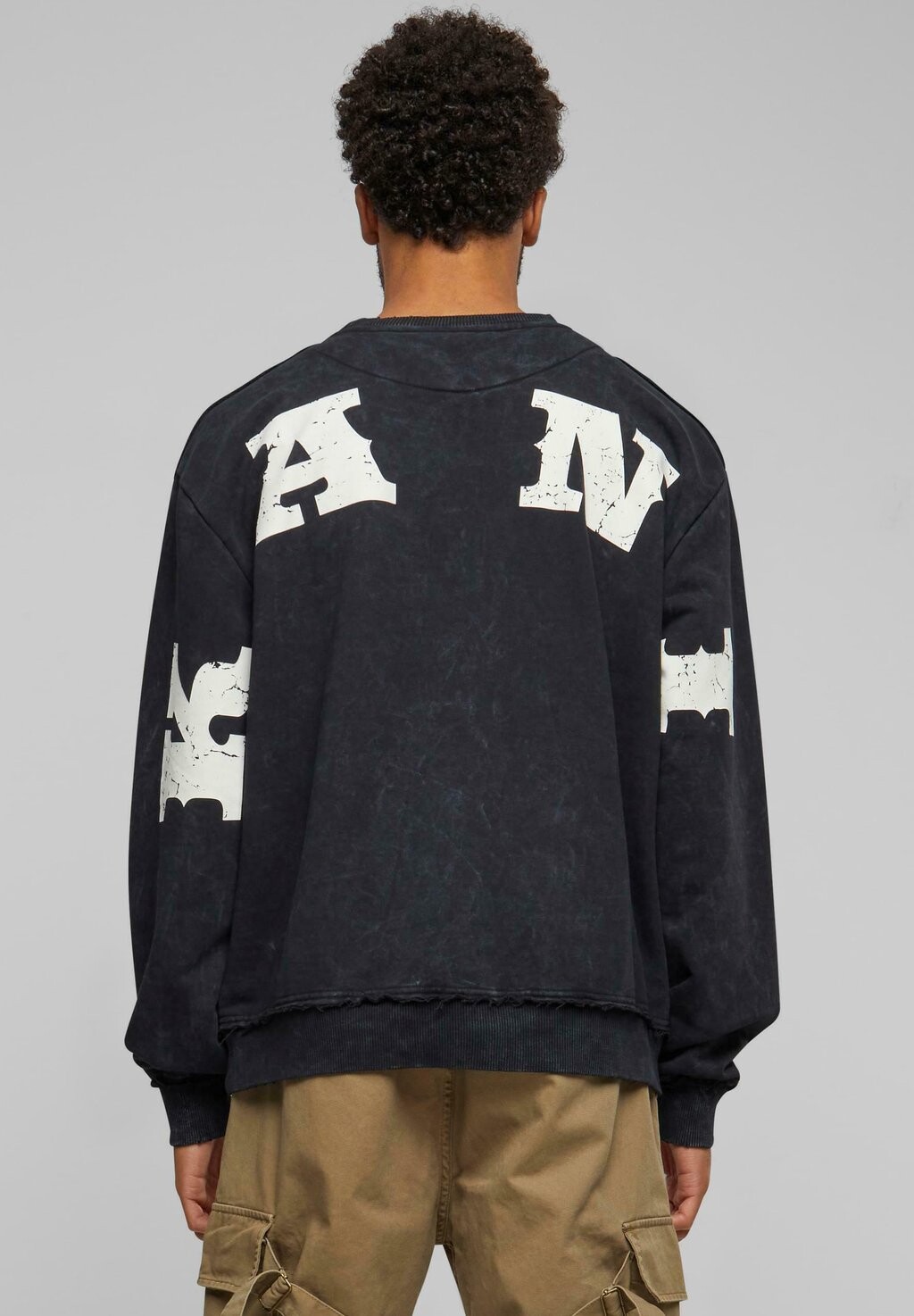 

Толстовка Small Signature Distressed Os Crew Karl Kani, черный