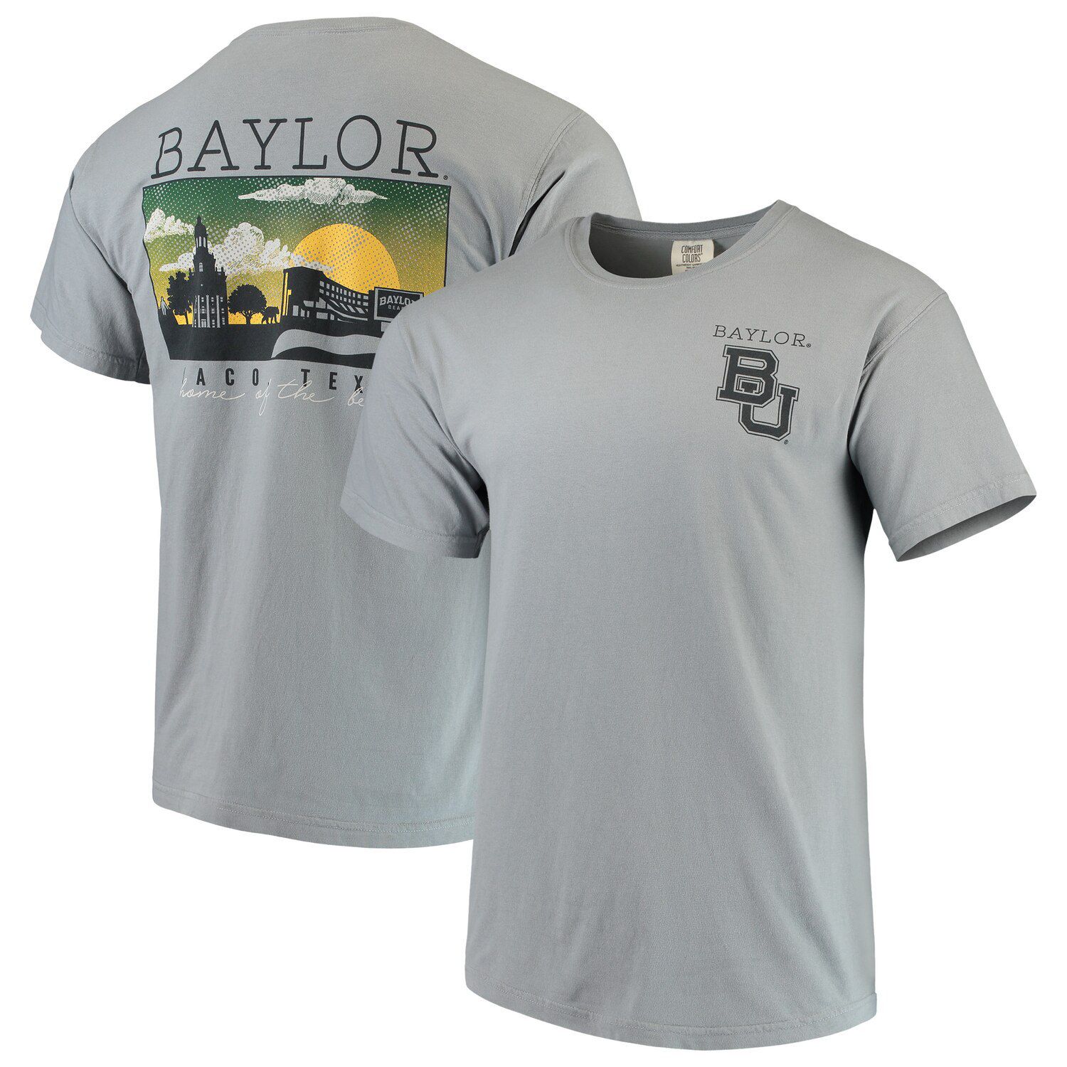 

Мужская серая футболка Baylor Bears Team Comfort Colors Campus Scenery