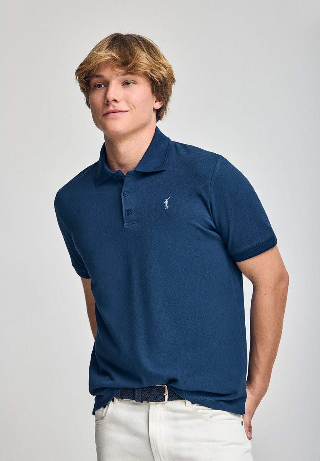 

Рубашка поло REGULAR FIT THREE BUTTONS Polo Club, цвет Indigo Blue