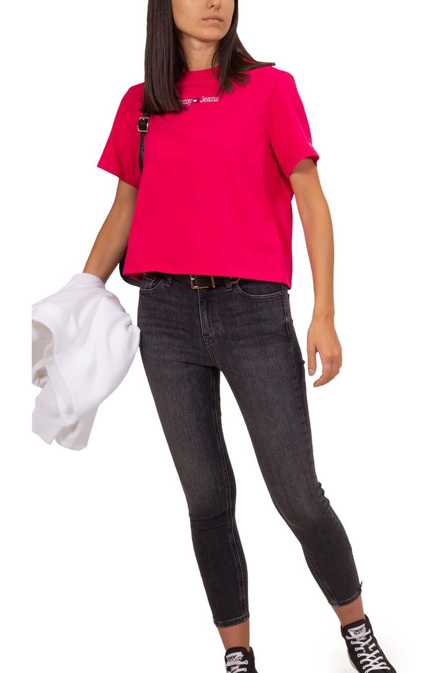 

TOMMY HILFIGER Футболка donna boxy с ricamo lineare