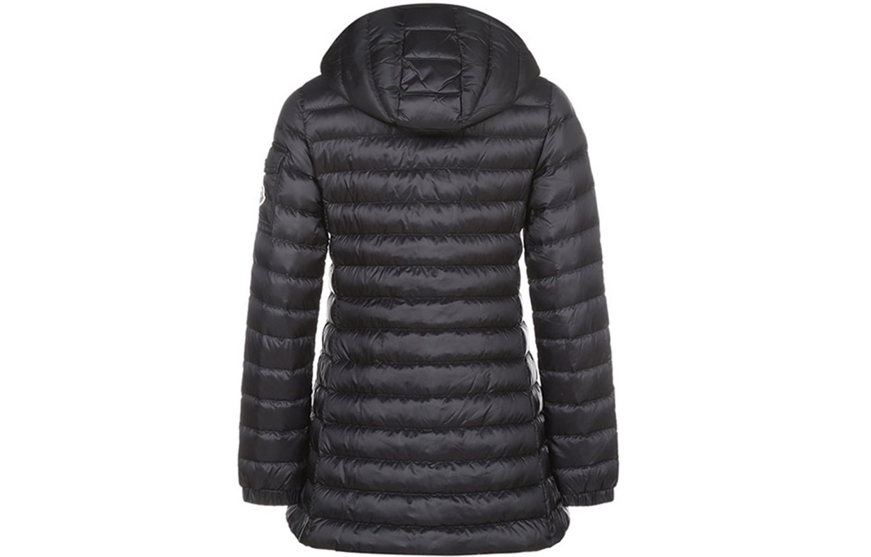Moncler Чёрная худи с длинной курткой на молнии, Black — фото 4