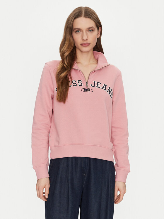 

Толстовка обычного кроя W5RQ25 K68I4 Guess Jeans, розовый