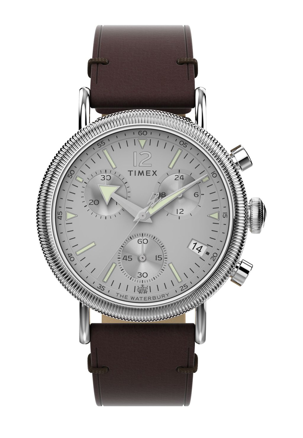 

Часы с хронографом WATERBURY STANDARD COIN EDGE Timex, серебряный