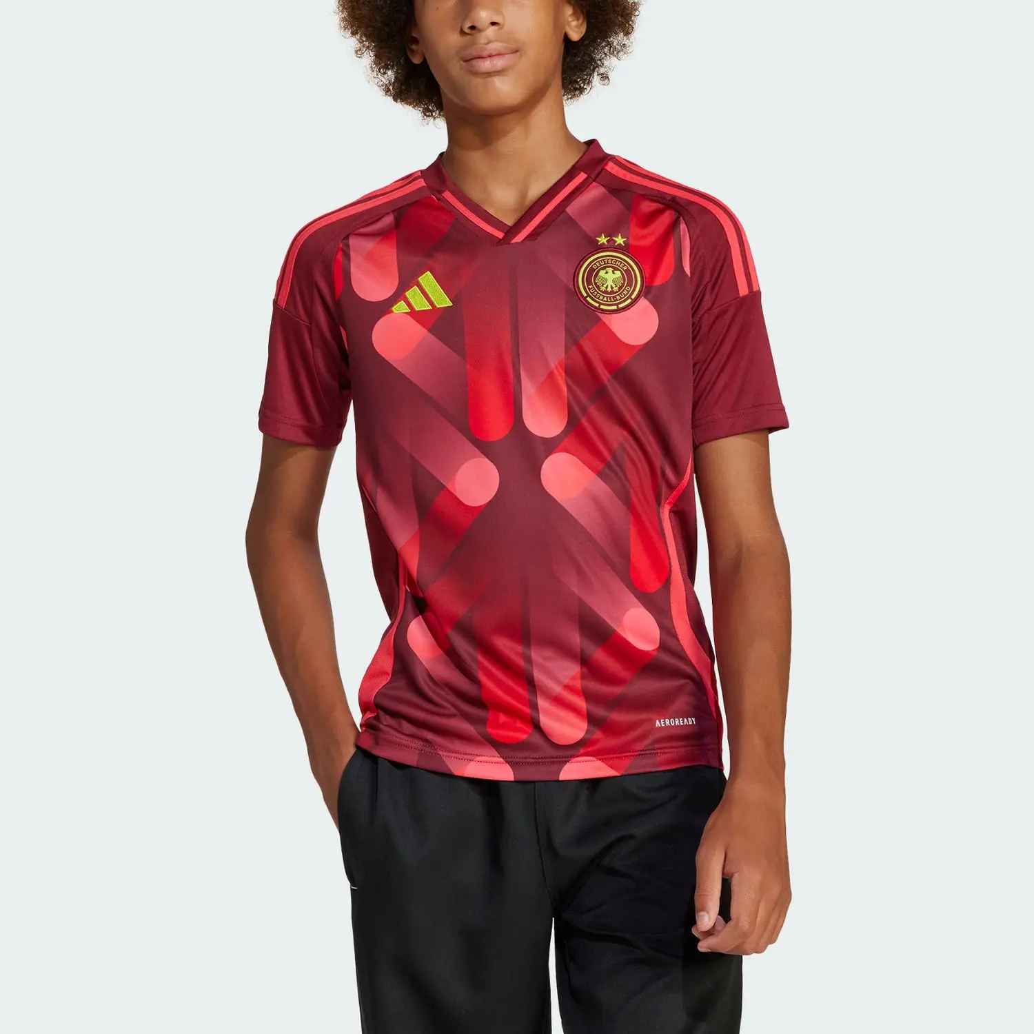 Adidas Футболка aeroready германия 25 away jersey preppy red для подростков — фото 4