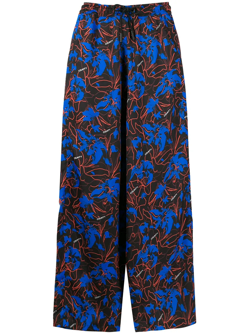 

Брюки Hawaii прямого кроя Marcelo Burlon County of Milan, черный