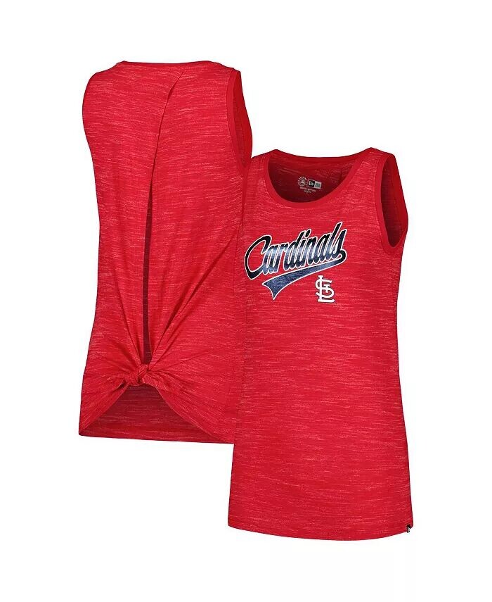 

Женская красная майка St. Louis Cardinals Space-Dye Active New Era, красный