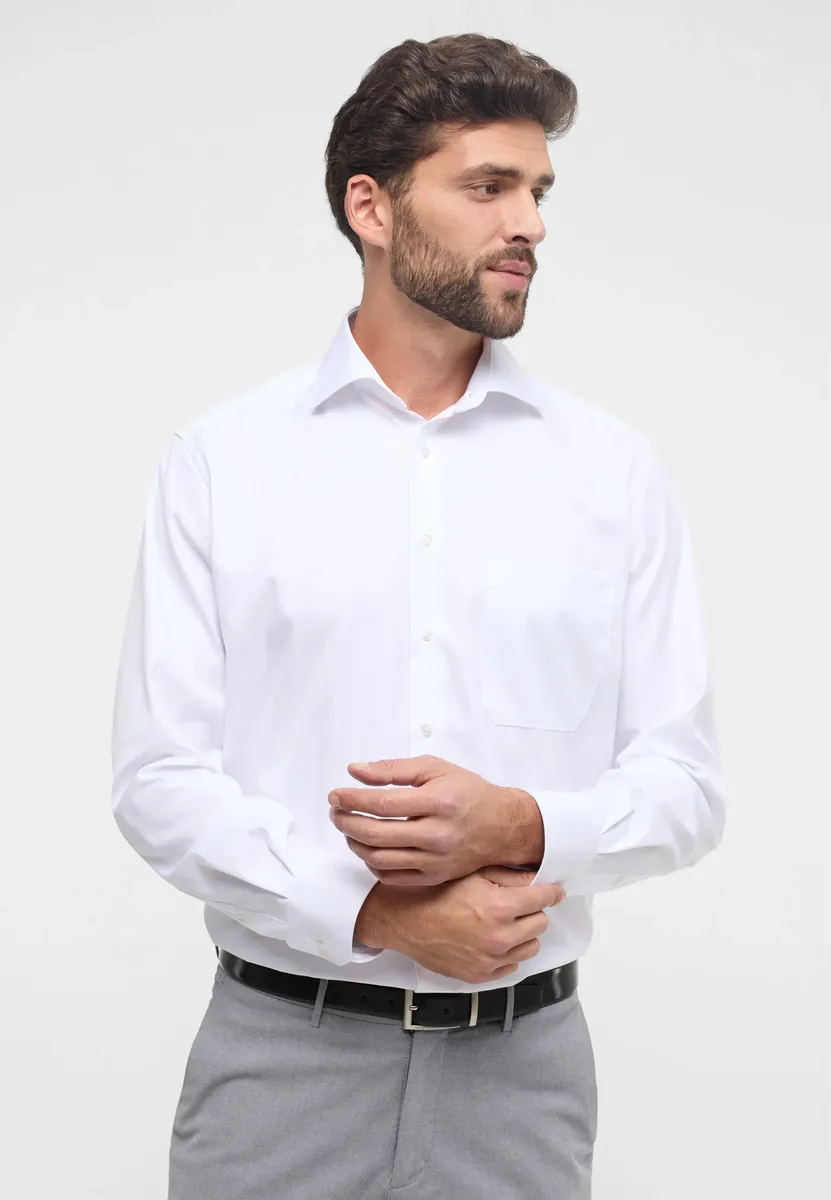 

Рубашка Eterna с длинными рукавами "COMFORT FIT", белый
