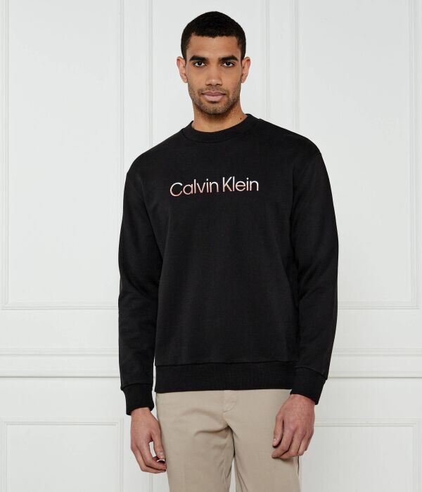

Свитшот мужской Calvin Klein с логотипом бренда, черный