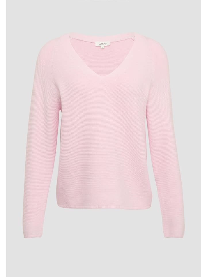 

s.Oliver Вязаный свитер 4101_светло-розовый