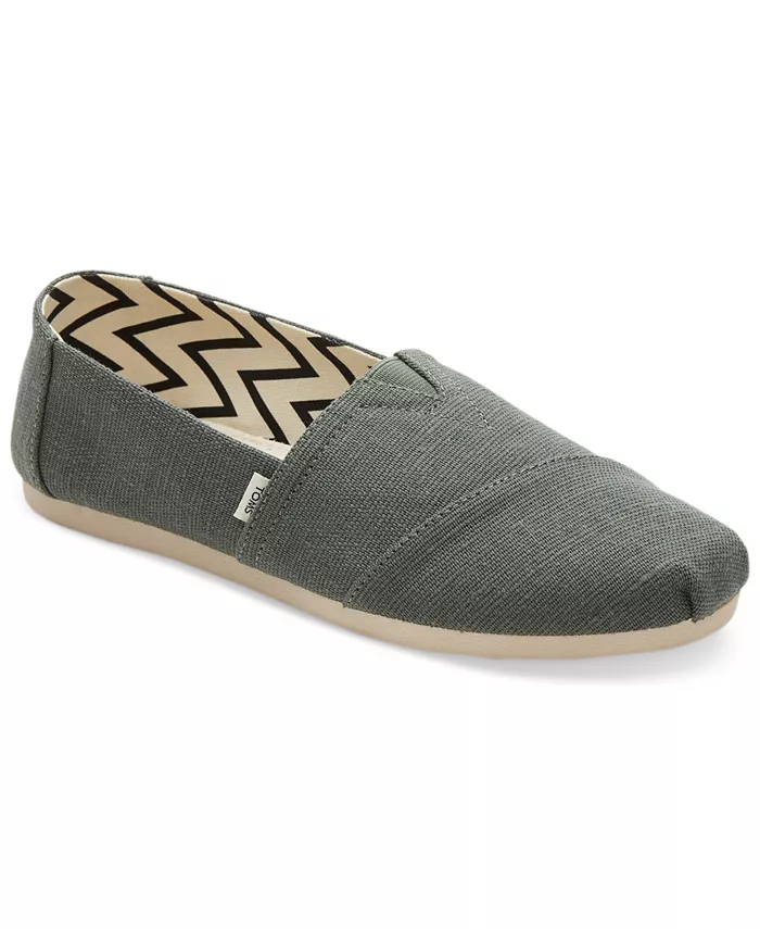 Женские балетки Alpargata Heritage Canvas TOMS, зеленый