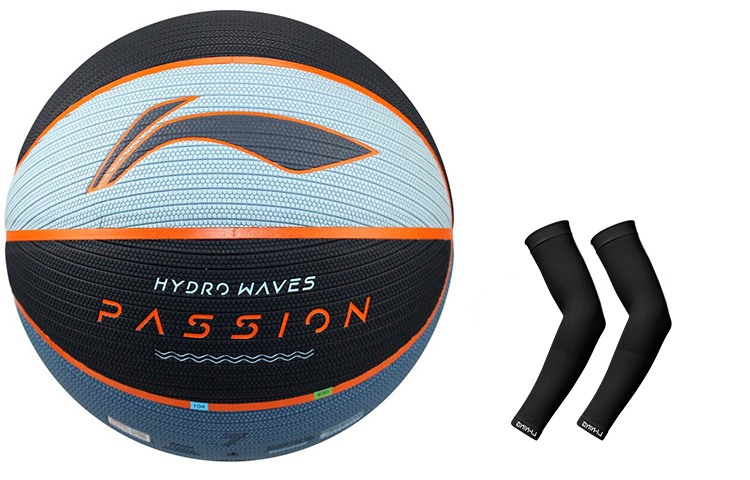 

LINING Баскетбольный мяч PU Basketball Blue Black размер 7 для тренировок унисекс