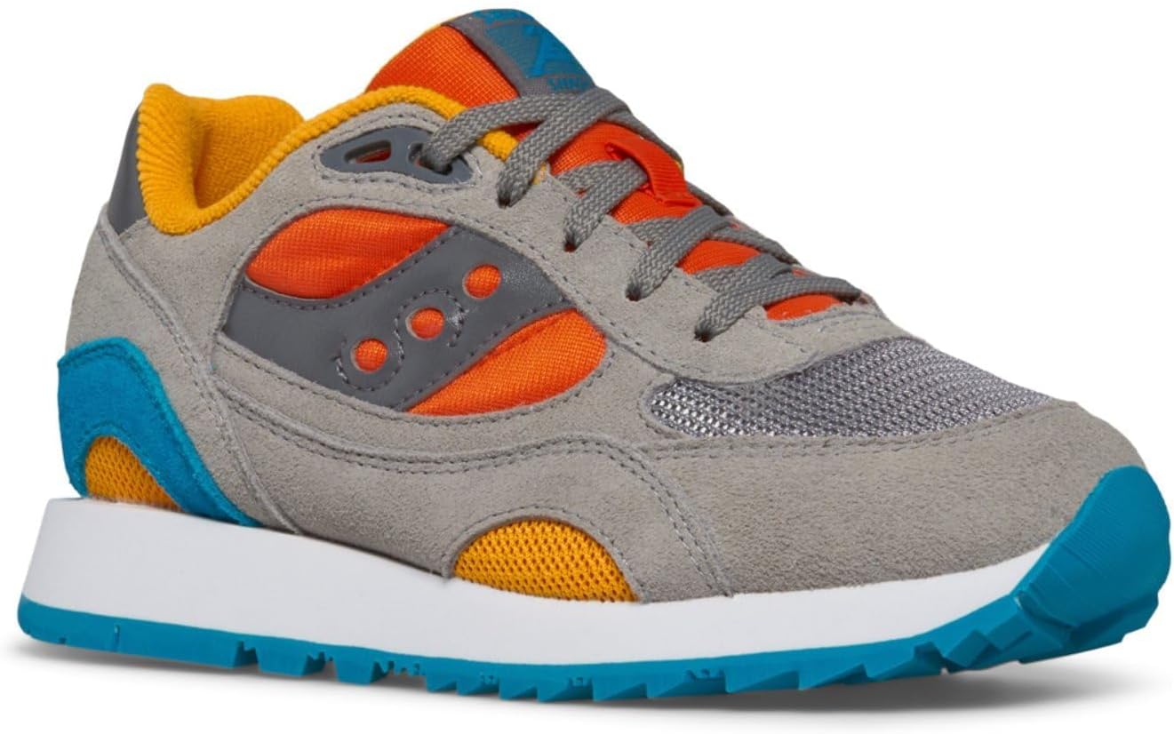 

Кроссовки Saucony unisex-child Shadow 6000, синий/оранжевый/серый