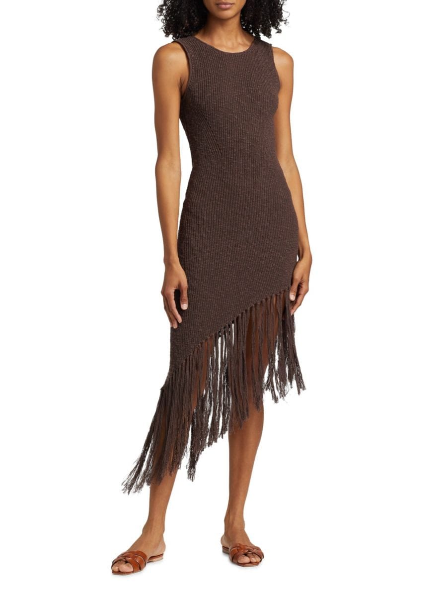 

Платье-миди Rylee с бахромой Rails, цвет Umber