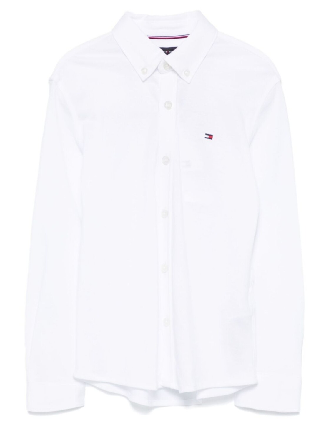 

Рубашка из ткани пике Tommy Hilfiger Junior, белый