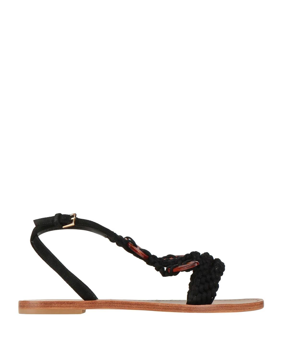 Сандалии Alberta Ferretti, черный