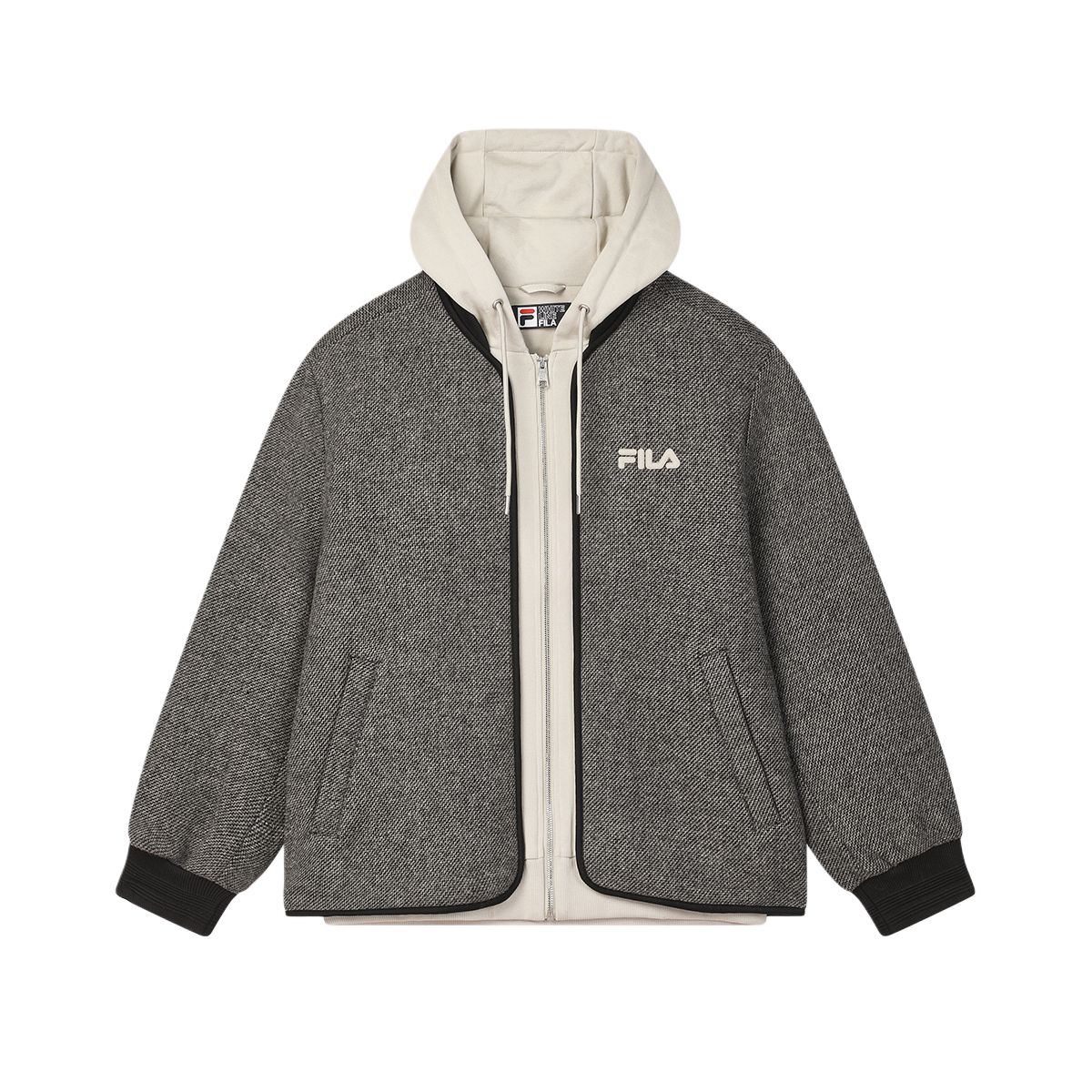

FILA Современная куртка в стиле херитейдж, Heather Gray