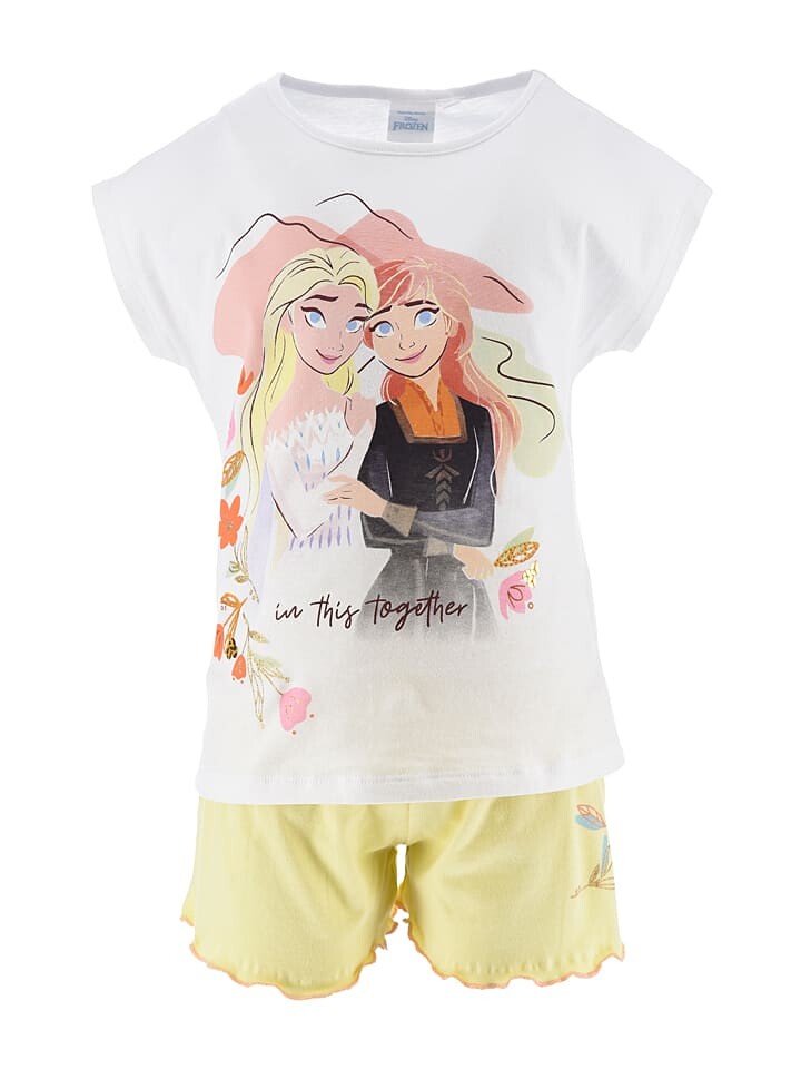 

Футболка Disney Frozen 2tlg Outfit Frozen, цвет weiß/gelb