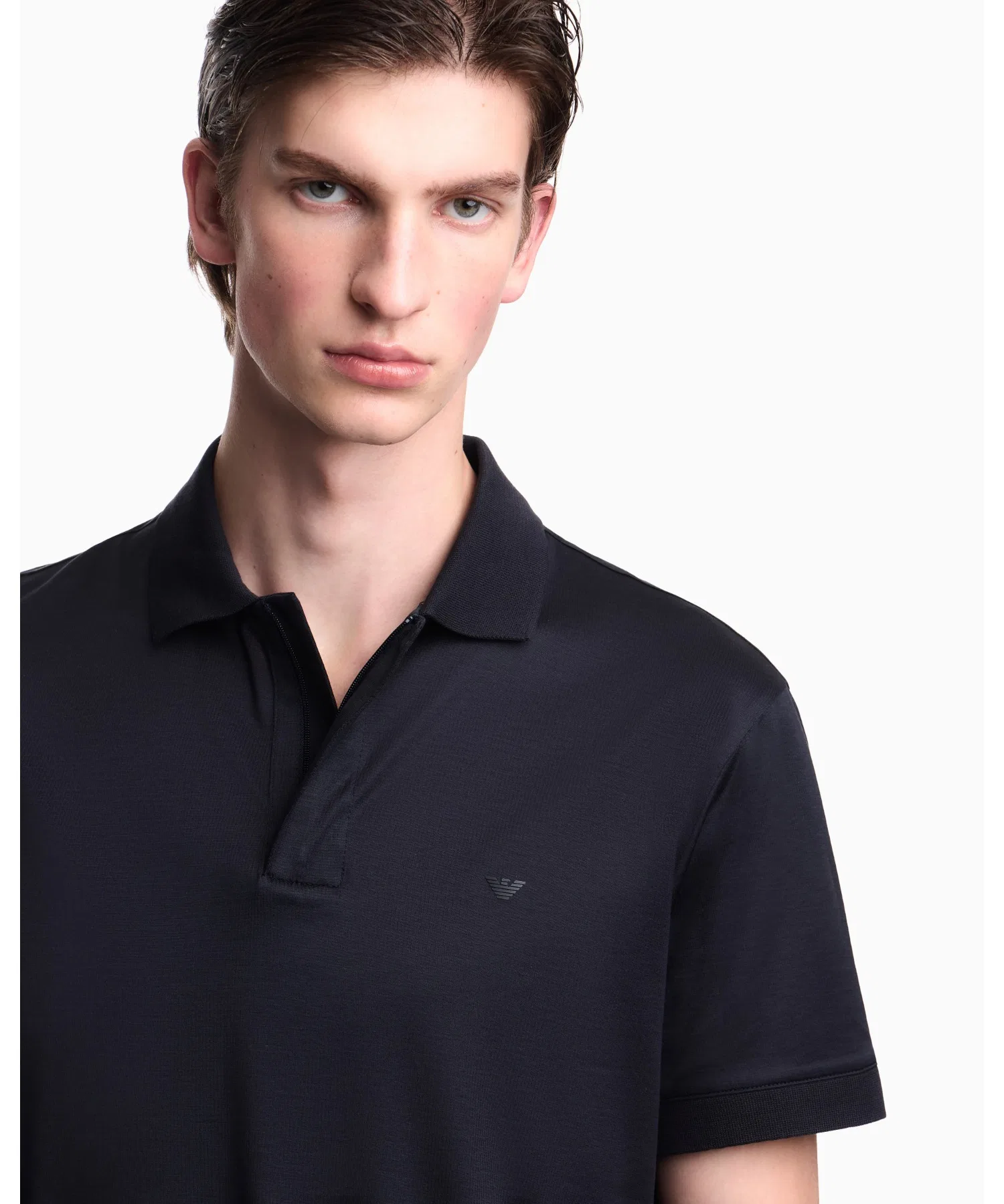 <Эксклюзивно онлайн> Поло Emporio Armani Travel Essential - трикотаж из смеси лиоцелла — фото 3