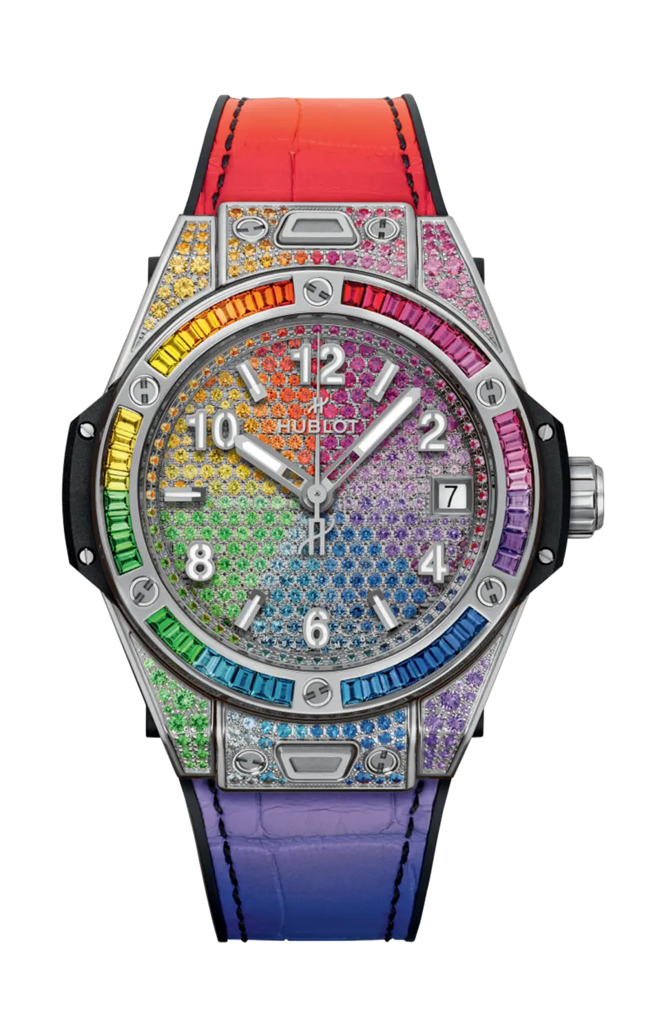 

Часы Hublot Big Bang one click steel rainbow 39 мм