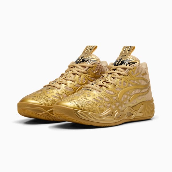 Мужские баскетбольные кроссовки Puma X Lamelo Ball Mb.04 Golden Child, металлик — фото 4
