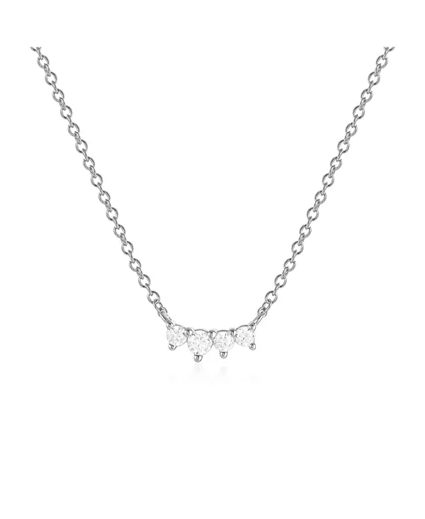 

Кристаллическое ожерелье «Энни» Untamed Petals, silver