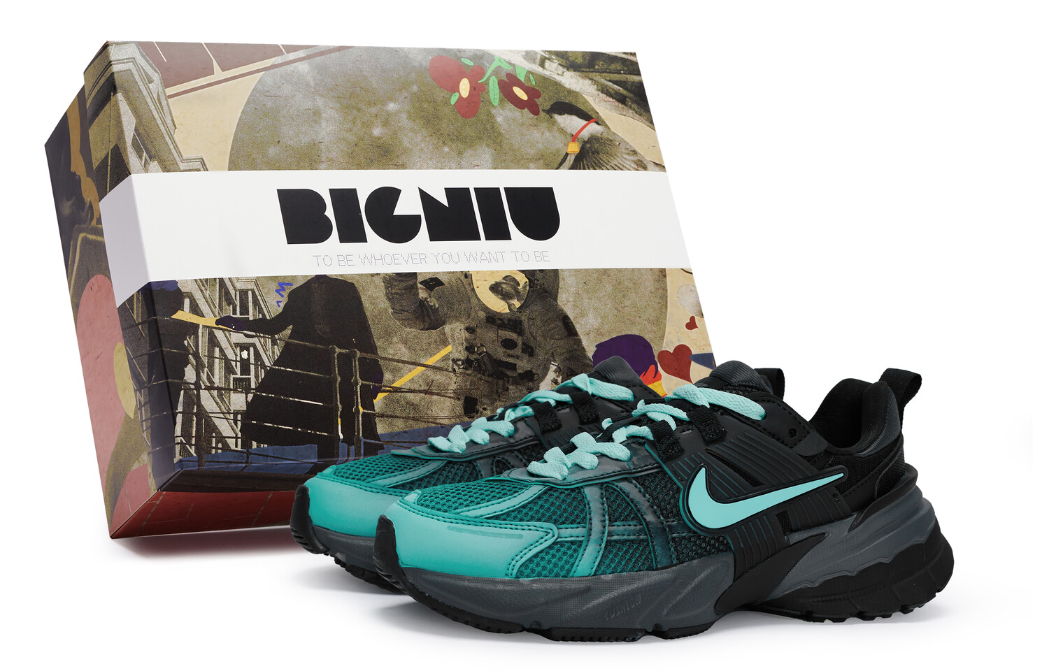 

Кроссовки для бега V2K Run женские с низким верхом Tiffany Nike