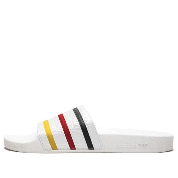 

Тапочки palace x adilette white slippers Adidas, белый
