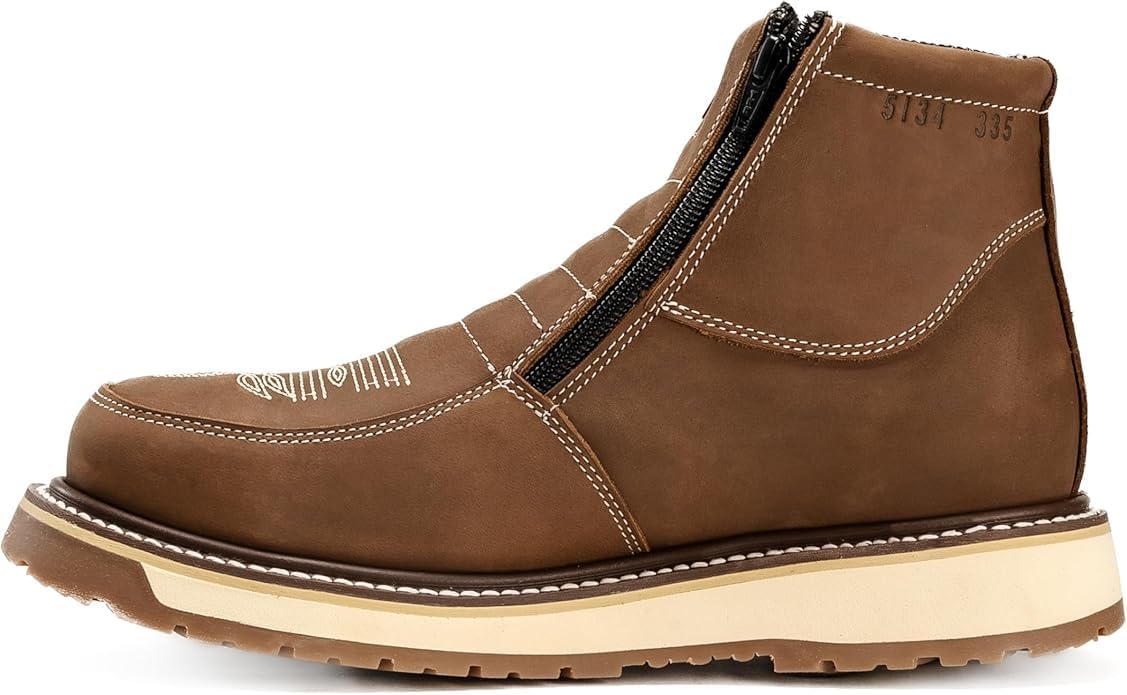 

Ботинки King Welt Ultra Flex 6 335 Medallion с двойной молнией, двойной плотностью, легкие, мужские, западного стиля, с композитным носком - из натуральной замши Generic, initial