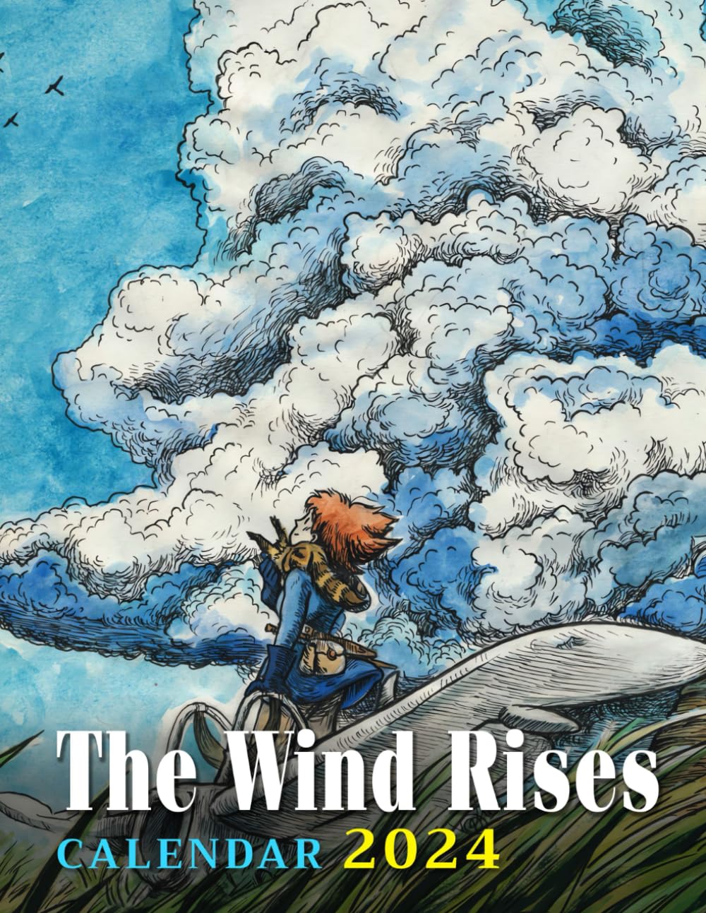 

Calendar 2024: Large 15-Month Planner, 17 x 8.5" When Open Thick Sturdy Paper Giftable Anime Vibes Easy for Notes