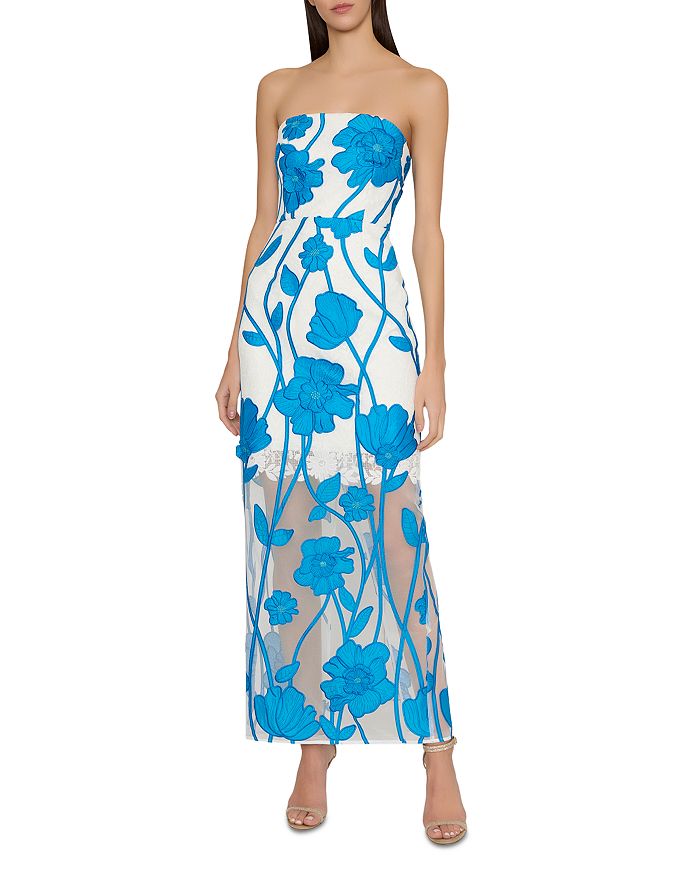 

Платье с вышивкой Magnolia Grand Fleur из кружева MILLY, мультиколор