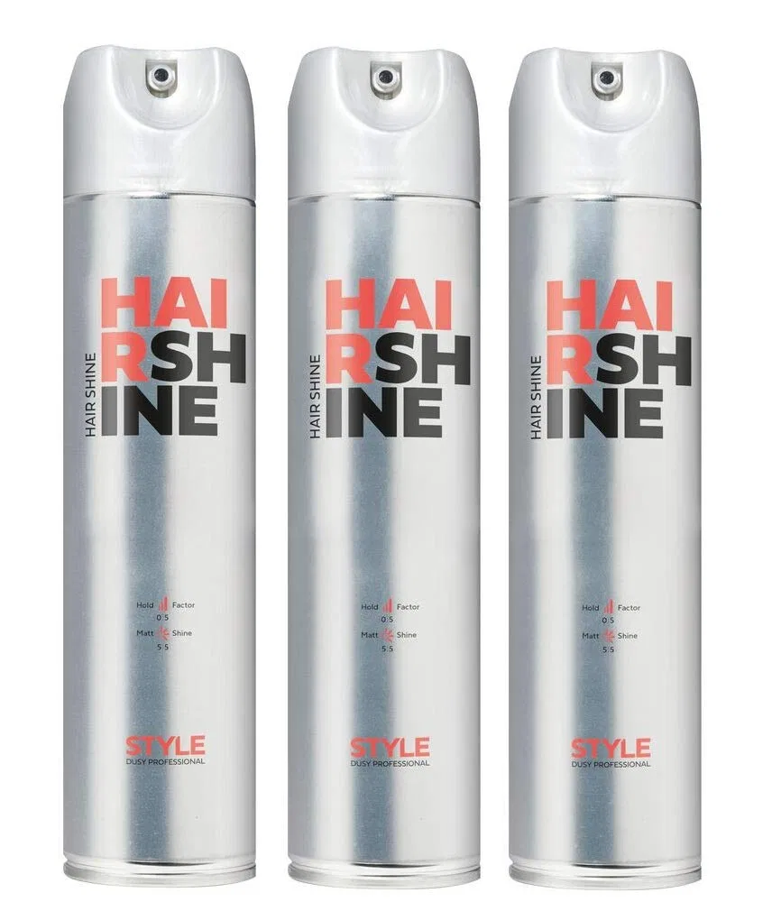 Спрей для блеска волос Dusy Style Hair Shine, 400 мл (набор из 3 шт.) Dusy