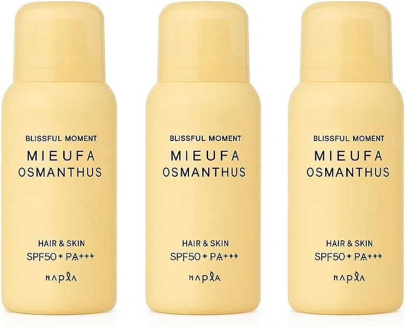 Солнцезащитный спрей Mifa Fragrance UV Spray SiL'Amour, набор 3 шт, 80 г, османтус