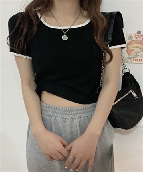 

Футболка с короткими рукавами, в полоску FREE STYLISTS, черный