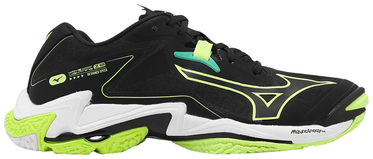 

Кроссовки Mizuno Wave Lightning Z8 'Black Neo Lime', черный