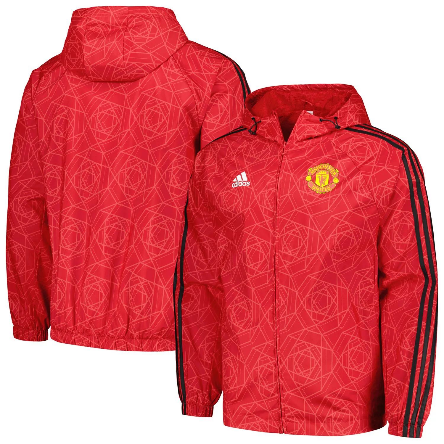 

Мужская красная ветровка с молнией во всю длину Manchester United 2023/24 DNA Raglan adidas, Красный, Мужская красная ветровка с молнией во всю длину Manchester United 2023/24 DNA Raglan adidas