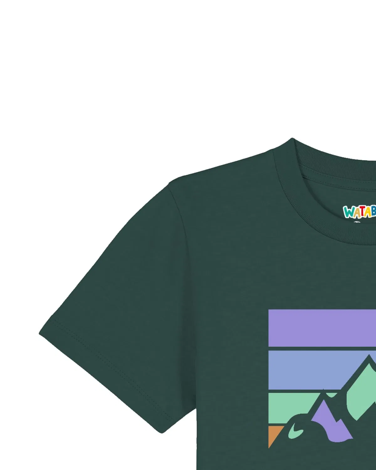 Футболка 'Landscape' Watabout.Kids, Dark Green — фото 3