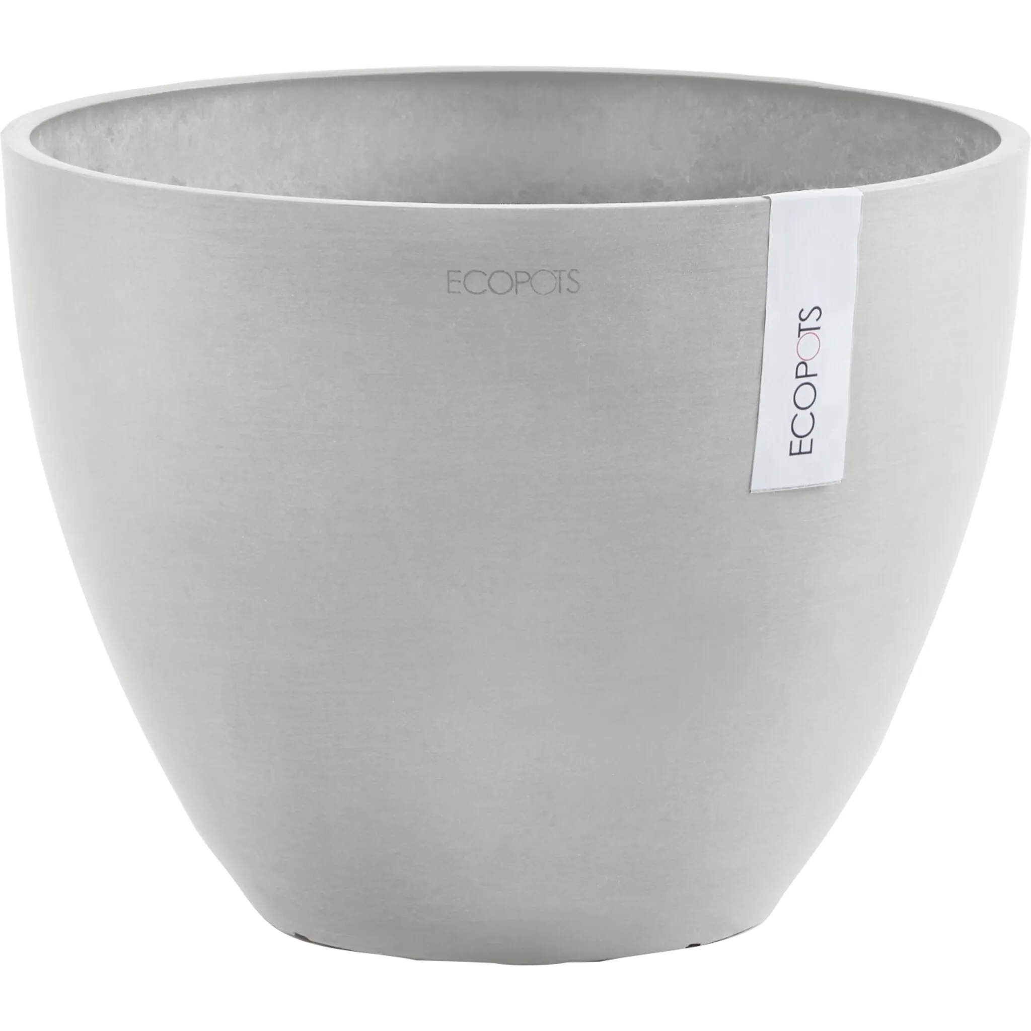 

Цветочный горшок ECOPOTS «ANTWERP White Grey», ШxГxВ: 40x40x30 см, белый/серый