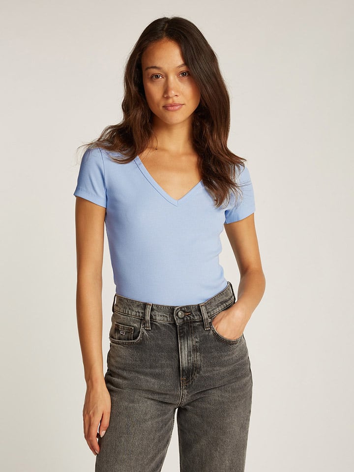

Футболка TOMMY JEANS, светло-синий