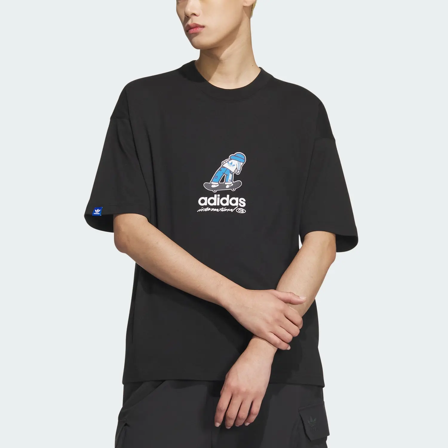 Adidas Originals Футболка CITY SKATE с коротким рукавом FW24 мужская Black — фото 4