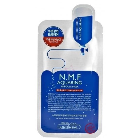

Увлажняющая ампульная маска для лица, 27 мл Mediheal, N.M.F Aquaring Ampoule Mask EX