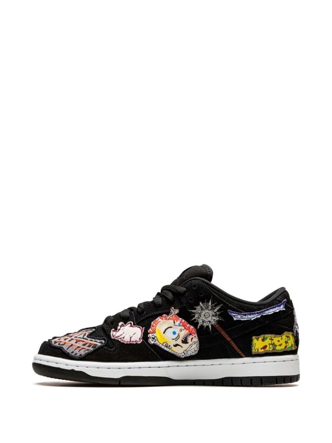 Nike кроссовки Dunk Low SB из коллаборации с Neckface, черный — фото 4