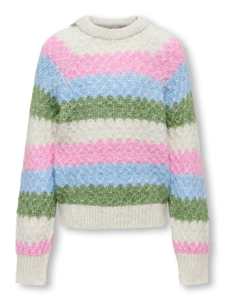 

Толстовка KIDS ONLY Pullover KOGCHOLE L/S O-NECK STRIPE KNT, цвет birch