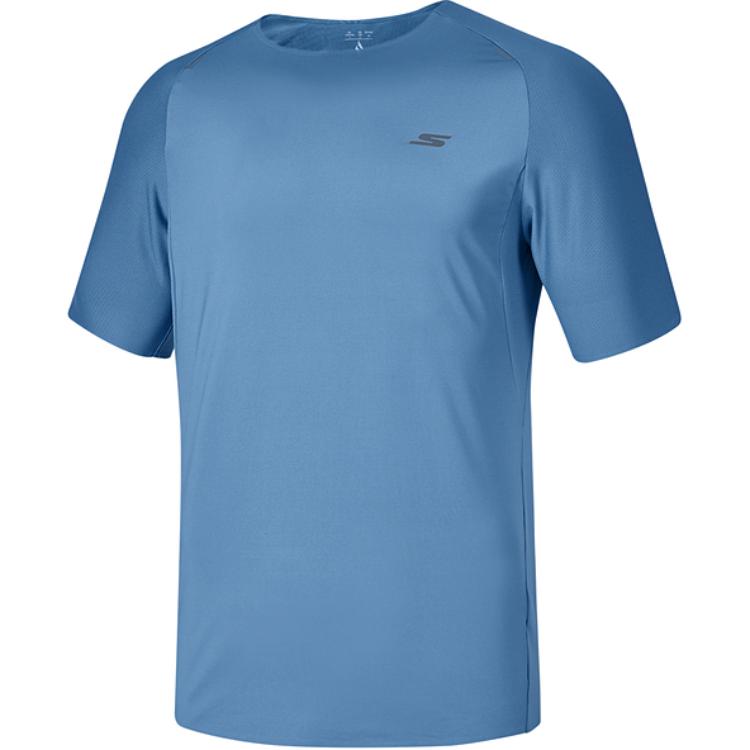 

Skechers Футболка мужская crown blue/01p1, Синий, Skechers Футболка мужская crown blue/01p1