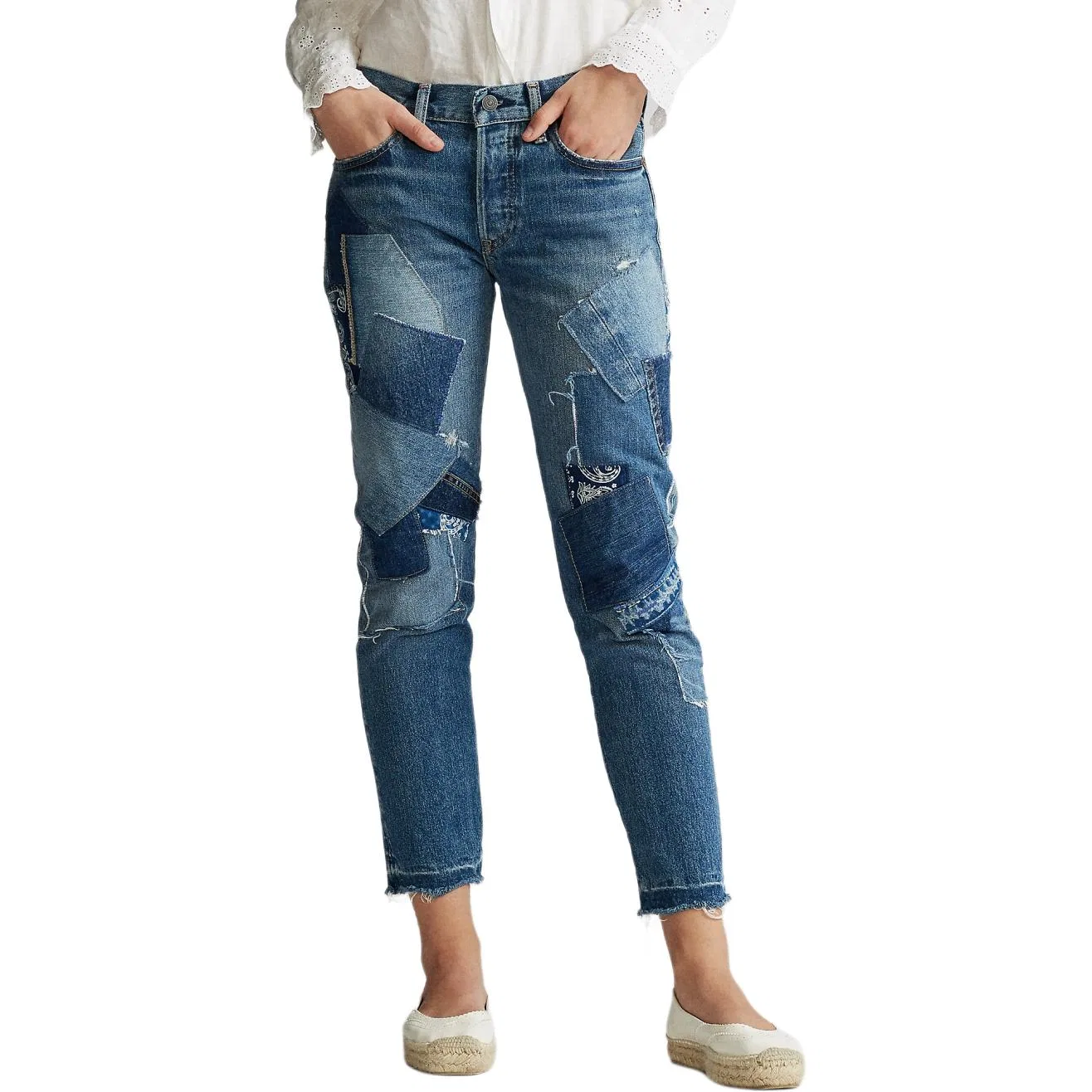 Джинсы Loose Fit женские FW25 Polo Ralph Lauren, Washed Blue — фото 3