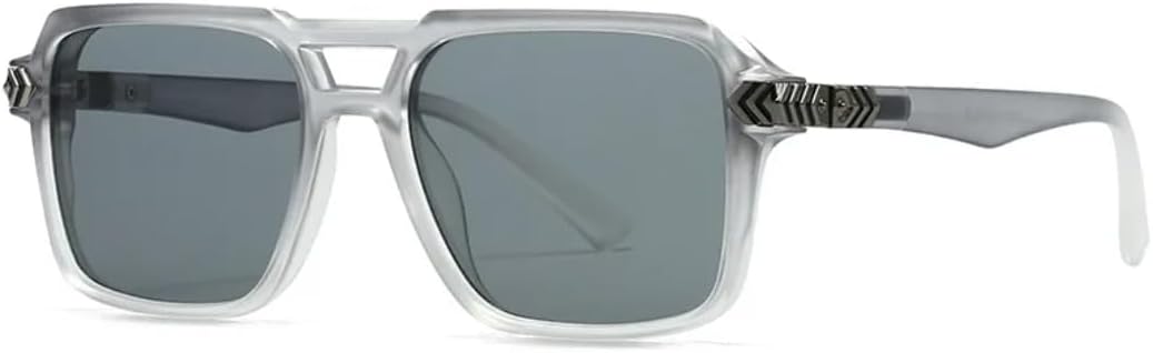 

Модные солнцезащитные очки с двойной перемычкой для женщин, ретро-очки с заклепками, солнцезащитные очки UV400 для мужчин, градиентные очки для активного отдыха VFDHN, Tyj516-4