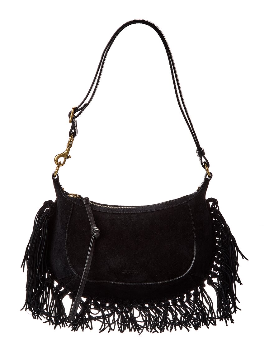 

Сумка через плечо Isabel Marant Oskan Moon из замши, черный