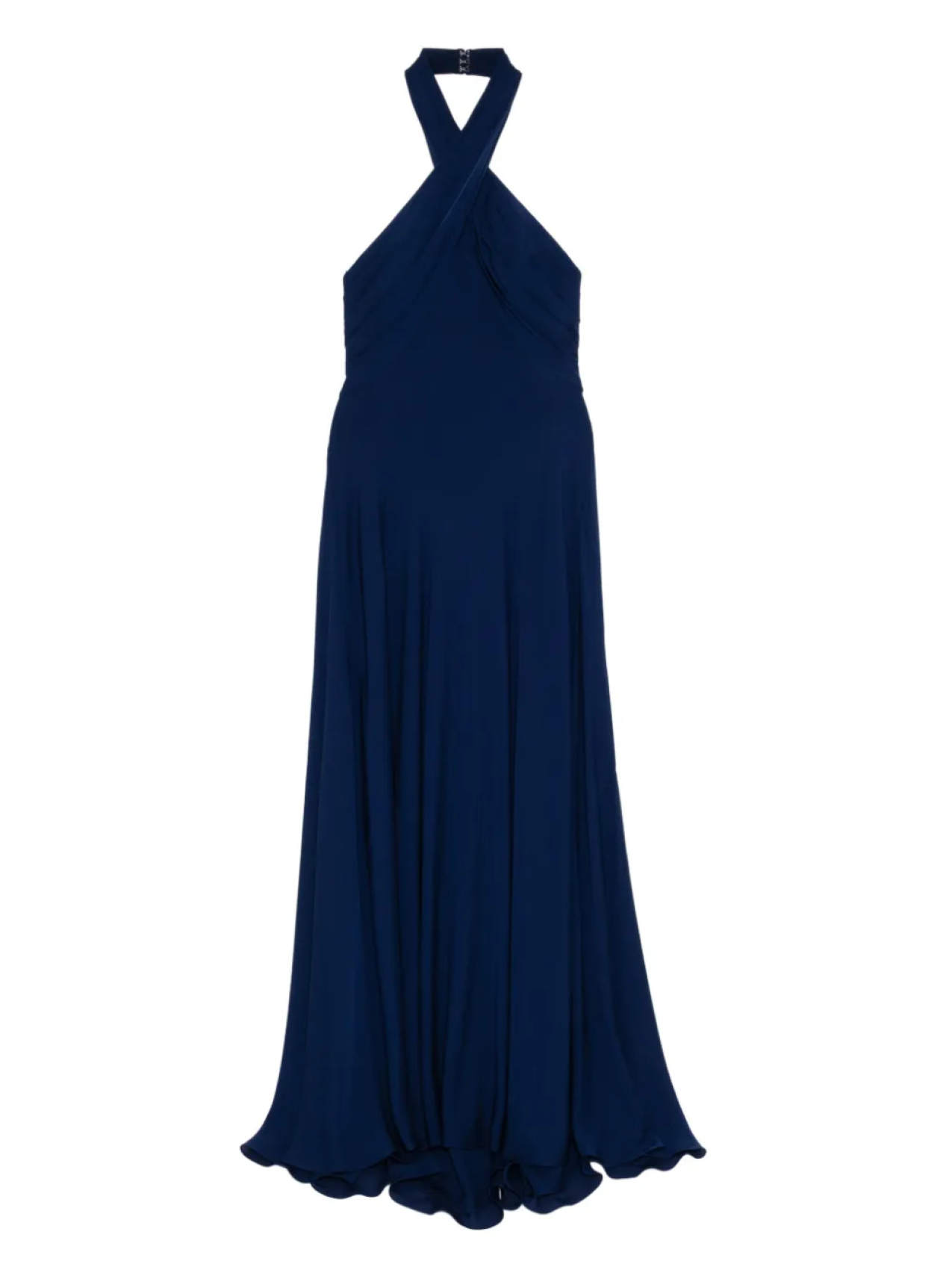 

Шелковое длинное платье Elie Saab, синий